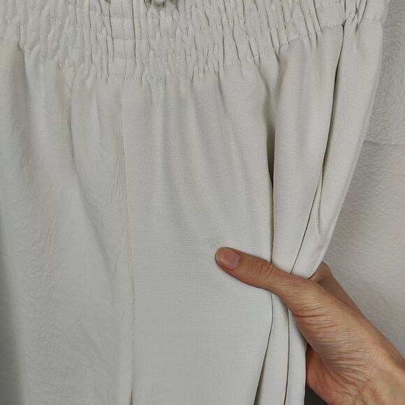 Rachel Comey Monterey Pants Womens 2 White Pull On Wide Leg Crepe Relaxed Preppy - Picture 4 of 12